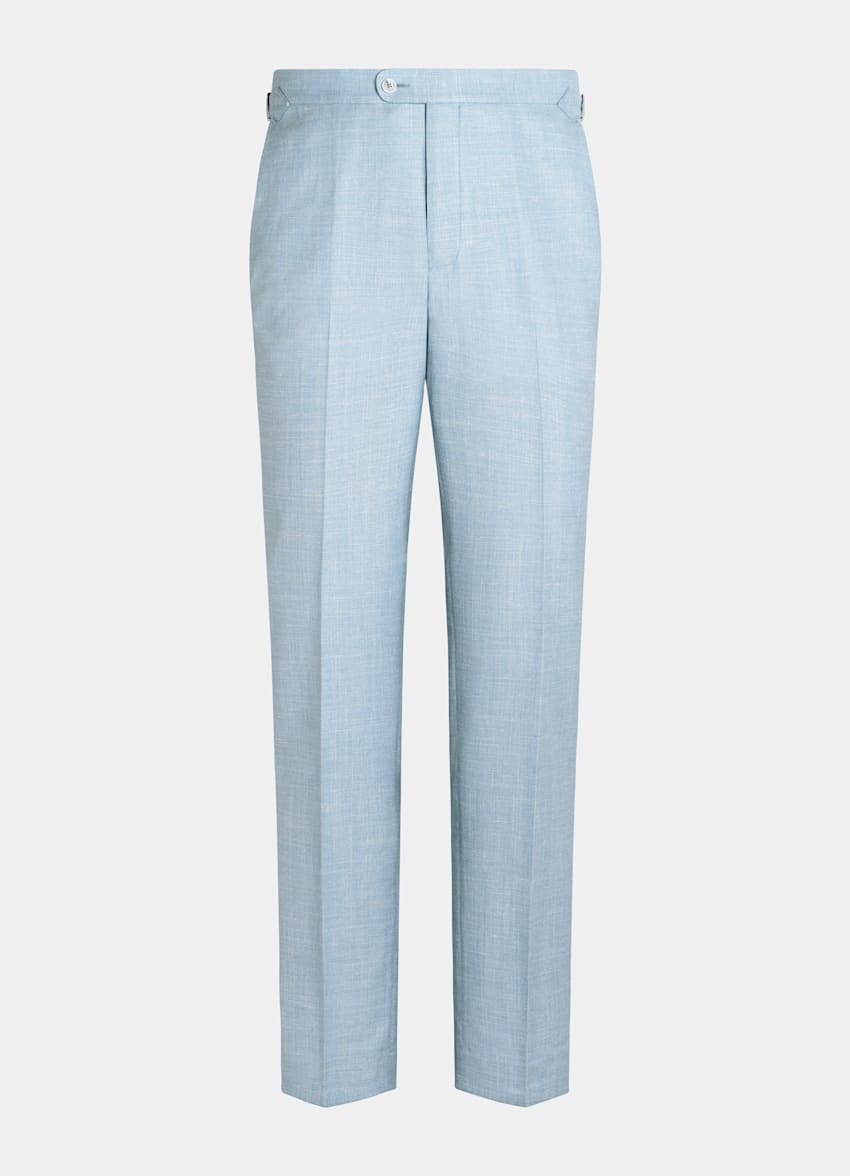 Light Blue Three-Piece Tailored Fit Havana Suit