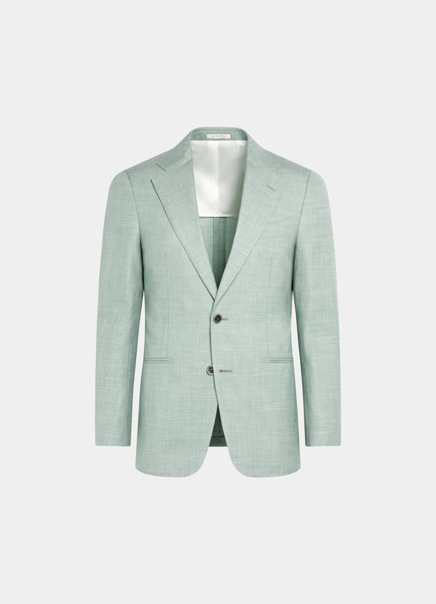 Light Green Tailored Fit Havana Suit