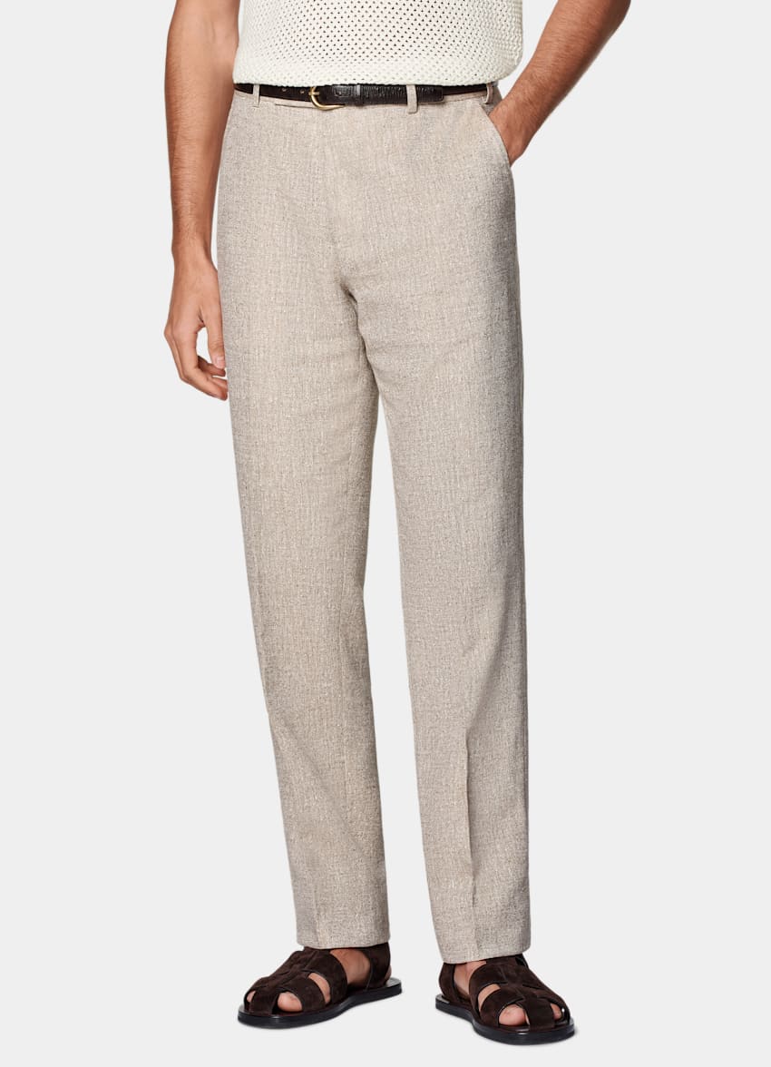 Sand Tailored Fit Milano Suit