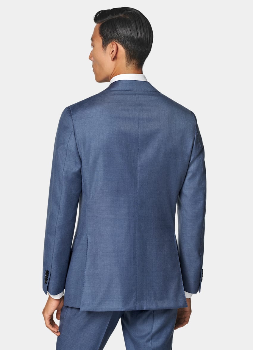 Mid Blue Tailored Fit Havana Suit