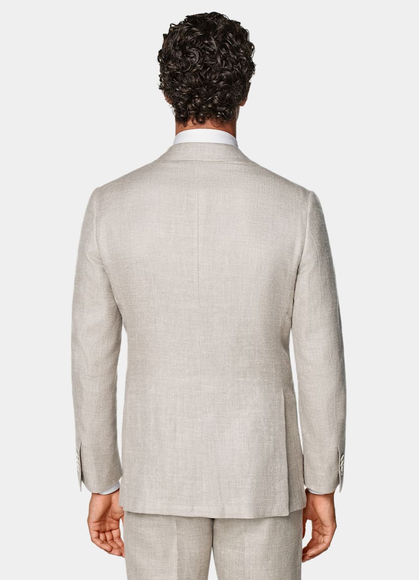 Light Taupe Tailored Fit Havana Suit