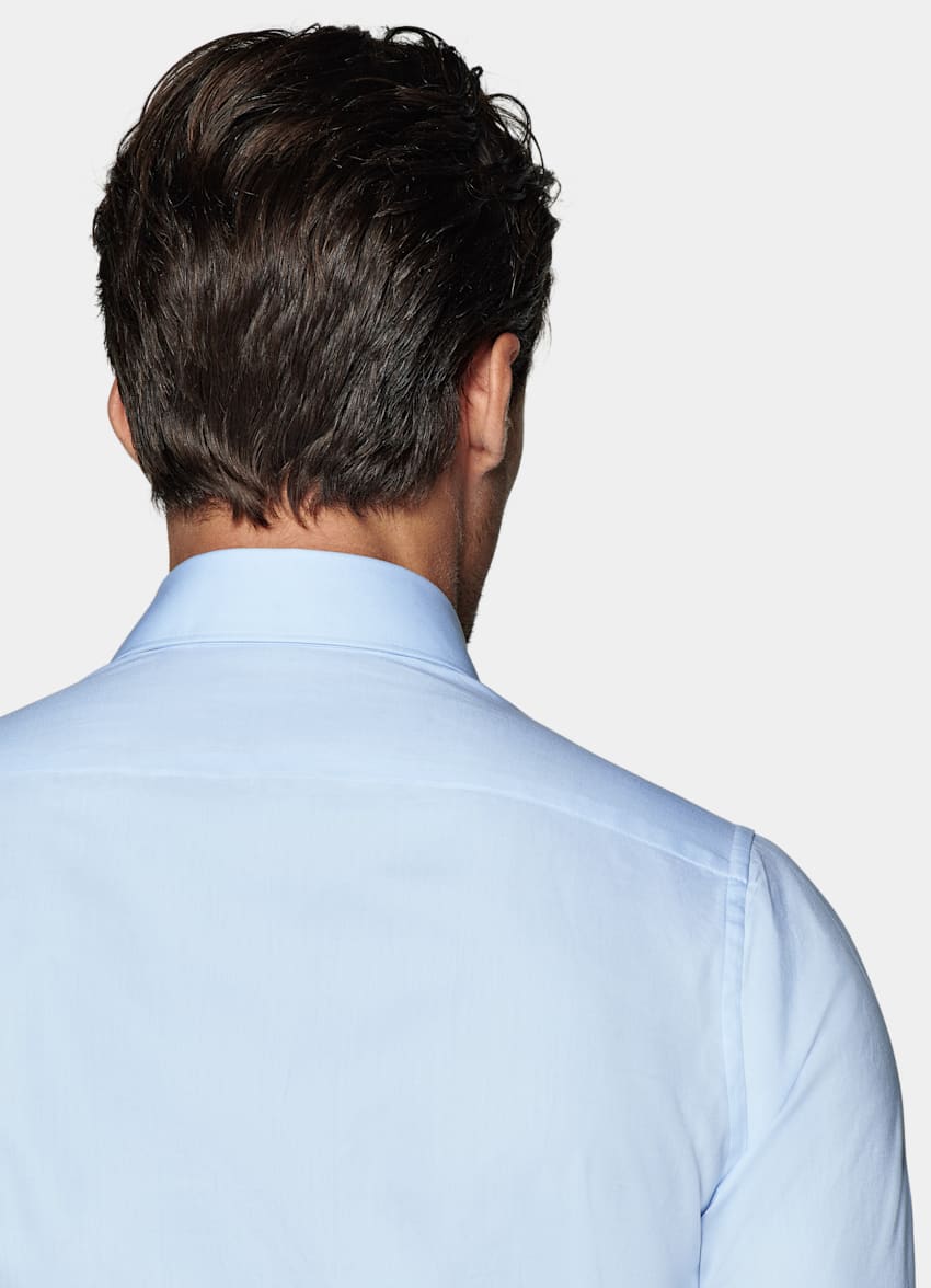 Light Blue Twill Extra Slim Fit Shirt