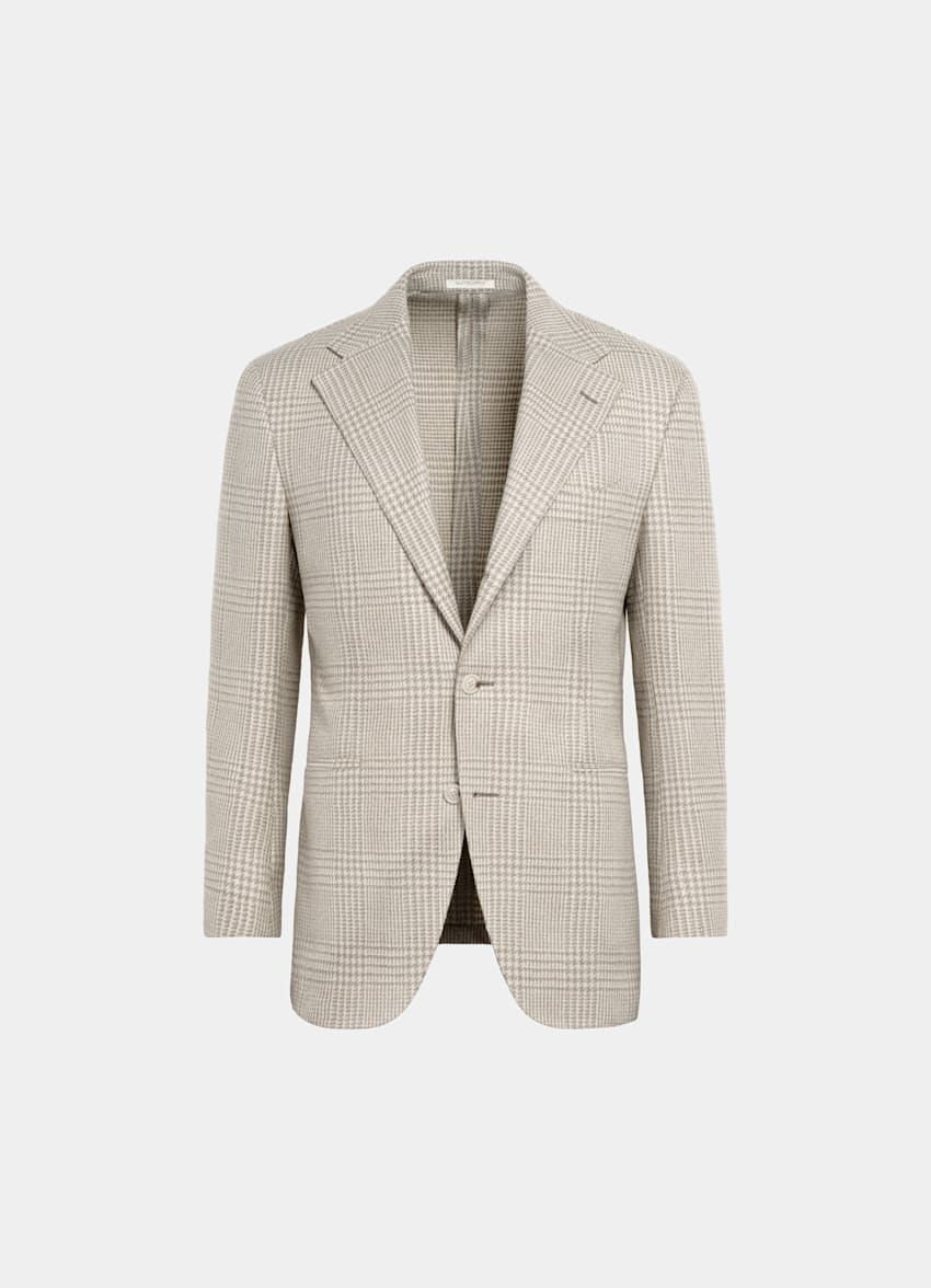 Black Checked Relaxed Fit Roma Blazer