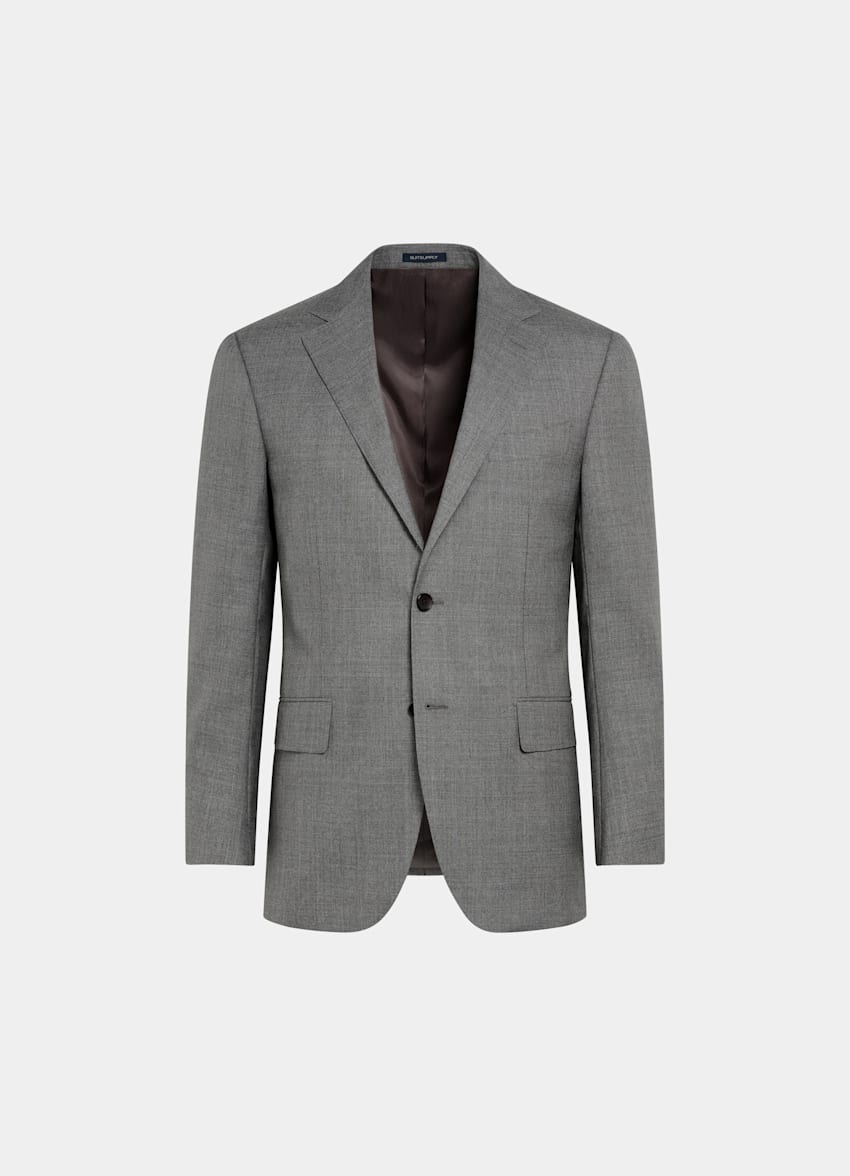 Mid Grey Perennial Tailored Fit Lazio Suit