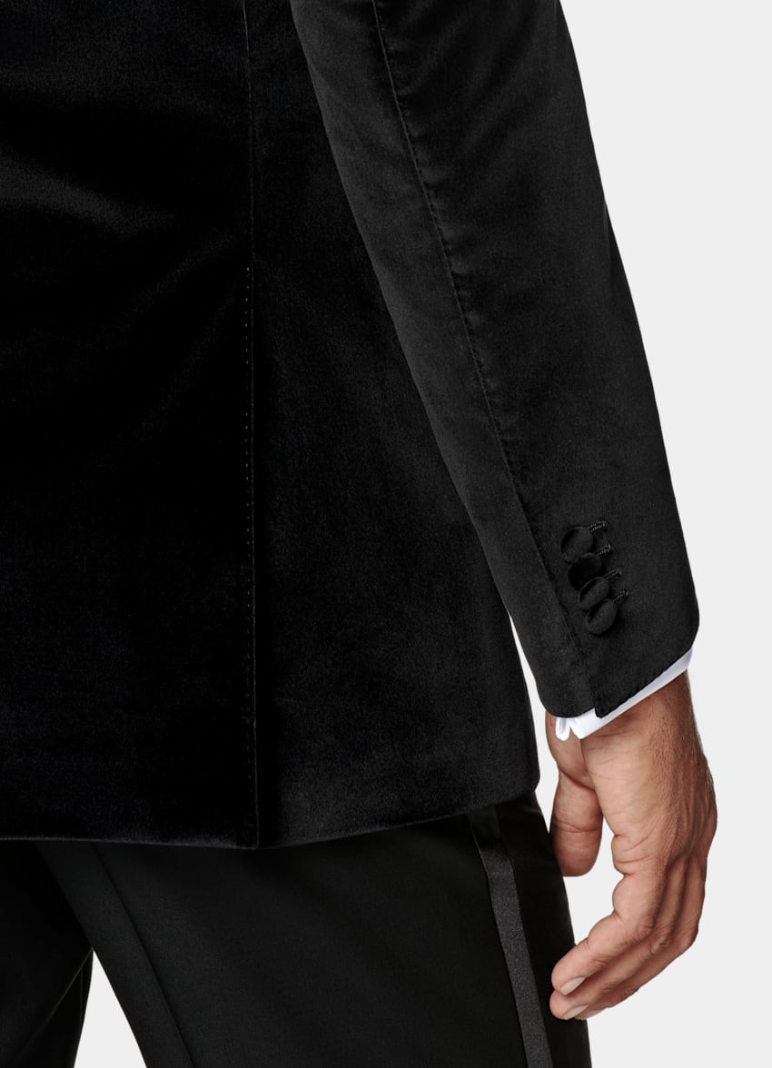 Black Tailored Fit Havana Dinner Jacket