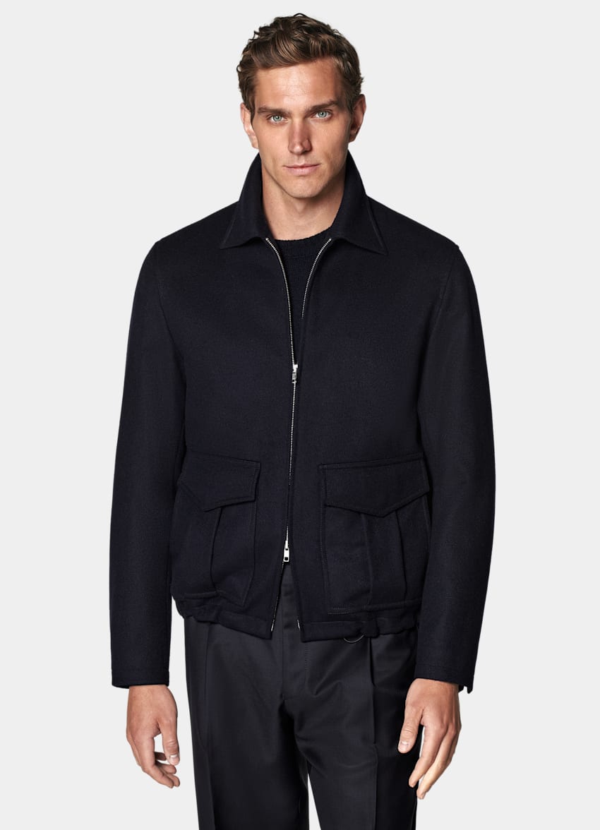 Navy Bomber Jacket