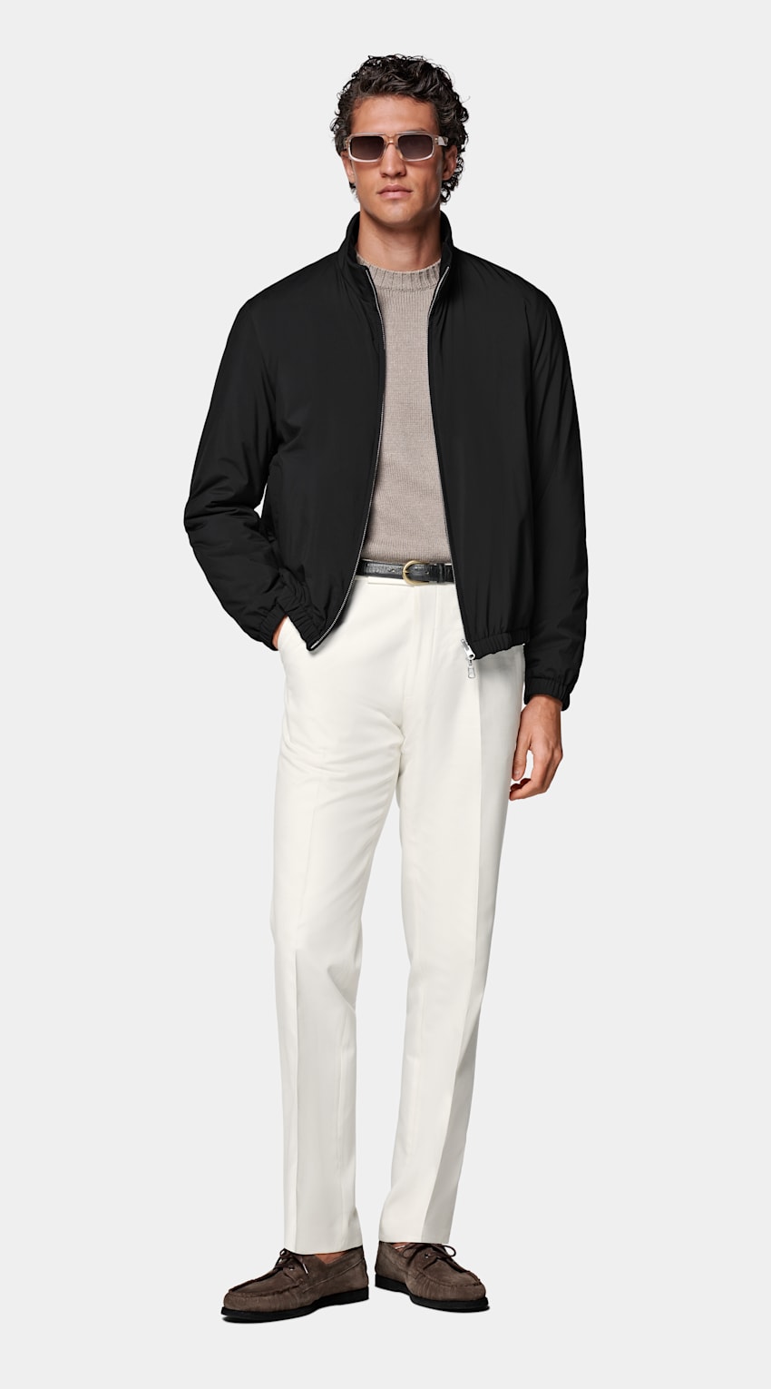 Black Reversible Bomber Jacket