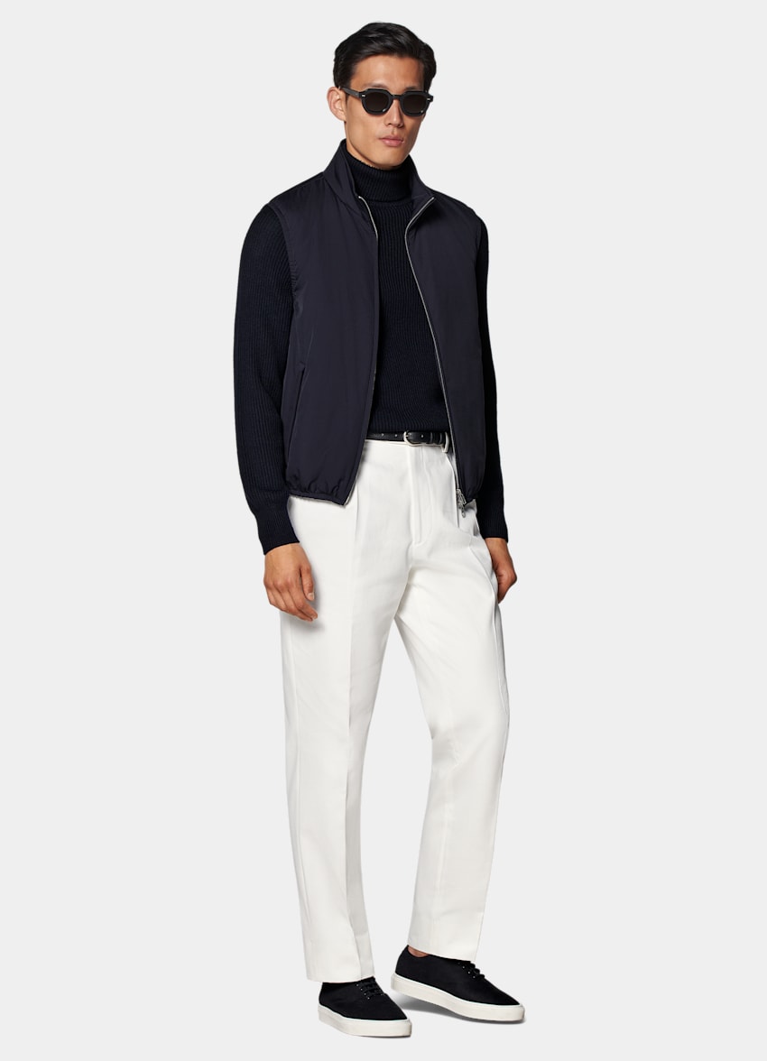 Navy Light Padded Zip Vest