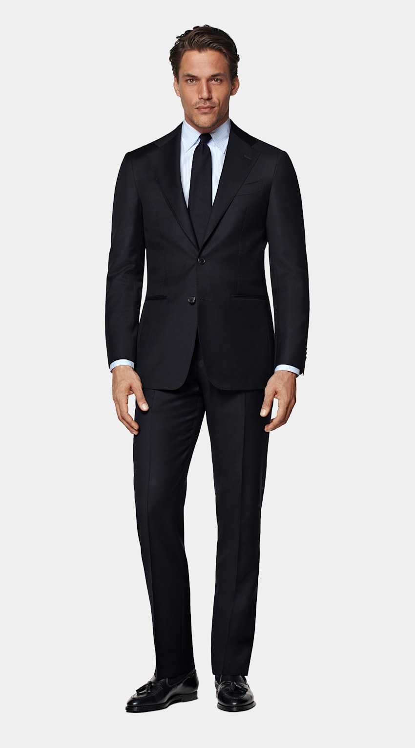 Navy Custom Made Suit