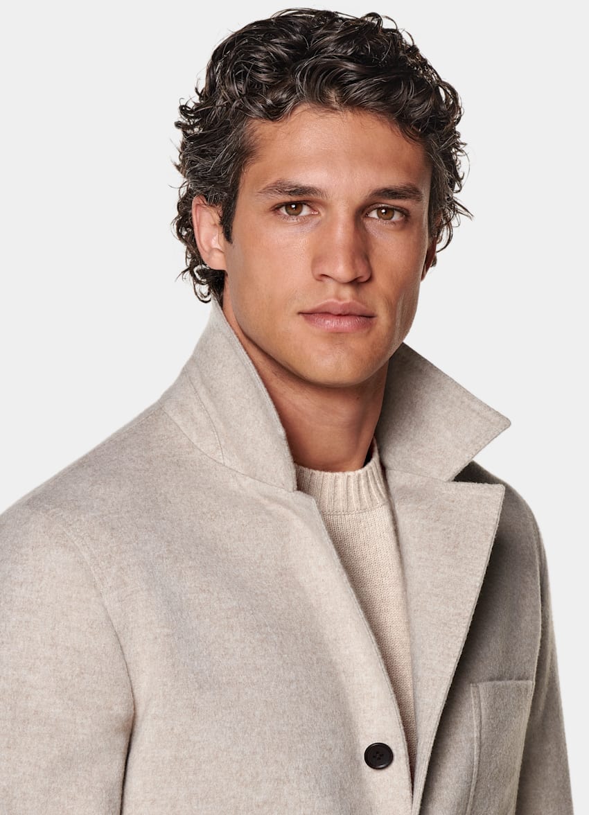 Sand Relaxed Fit Shirt-Jacket