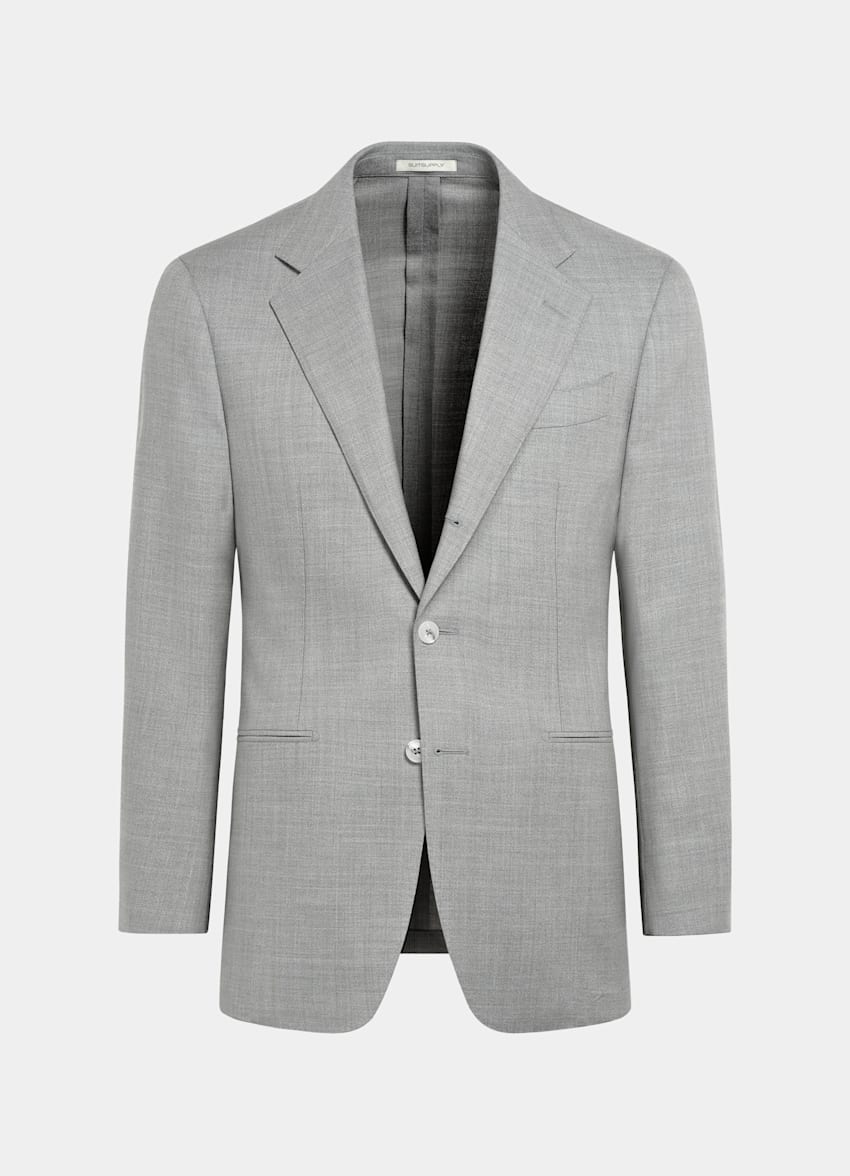 Light Grey Tailored Fit Havana Suit