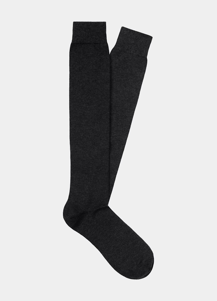 Dark Grey Knee High Socks