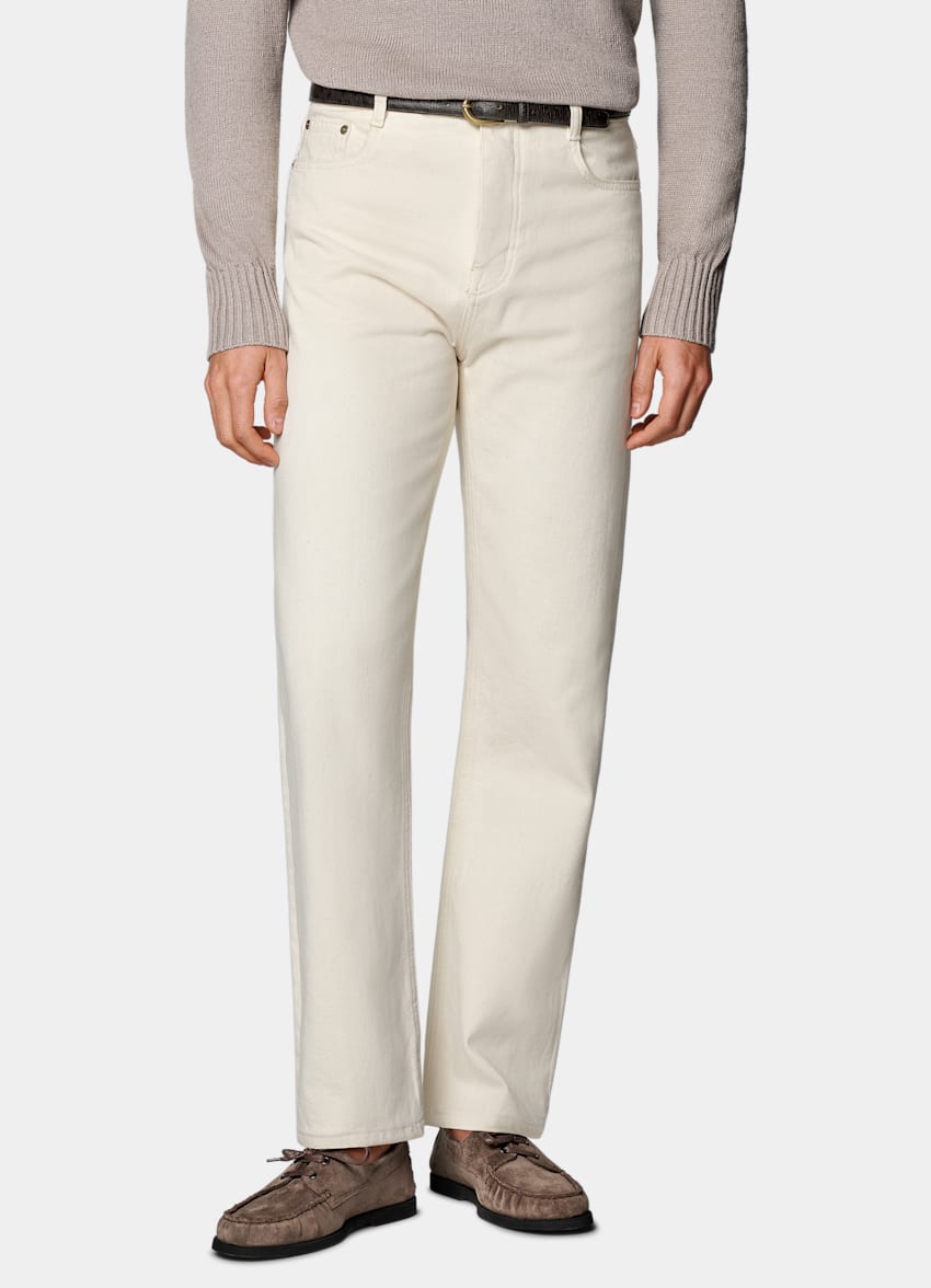 Off-White Straight Leg Jeans