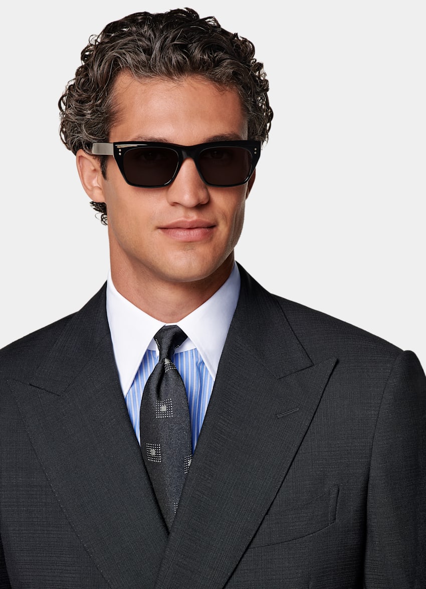 Navy Tailored Fit Milano Suit