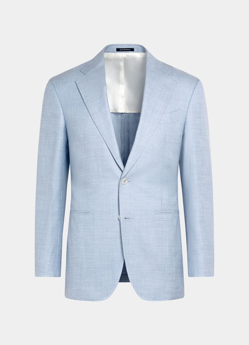 Light Blue Tailored Fit Havana Suit