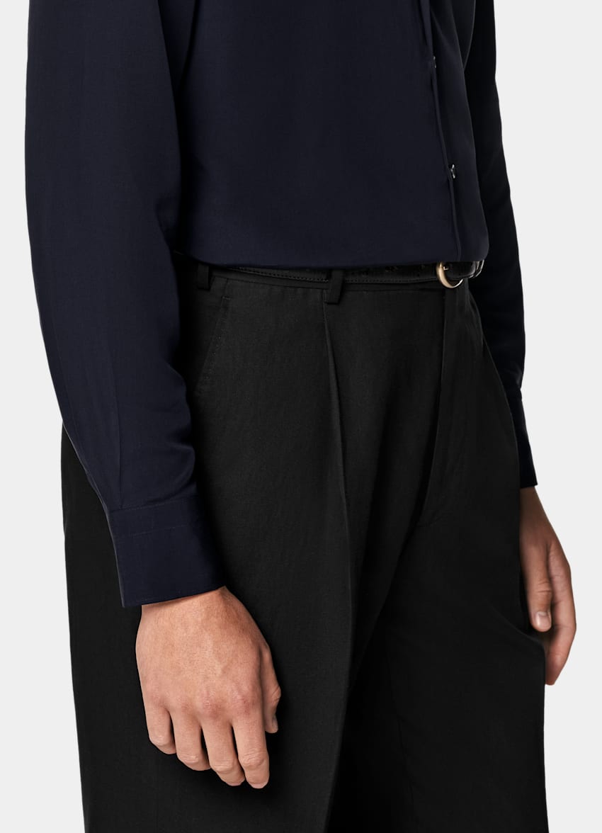 Navy Tailored Fit Shirt