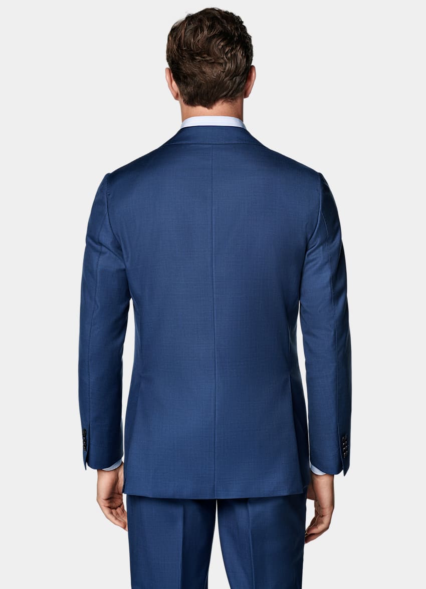 Mid Blue Tailored Fit Havana Suit