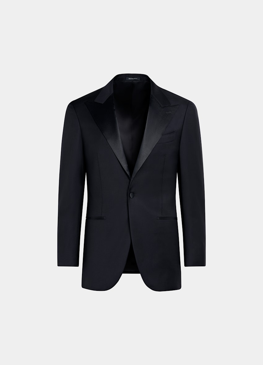 Black Tailored Fit Havana Dinner Jacket