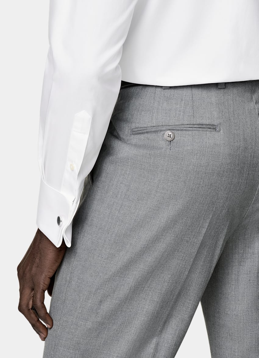 White Double Cuff Tailored Fit Shirt
