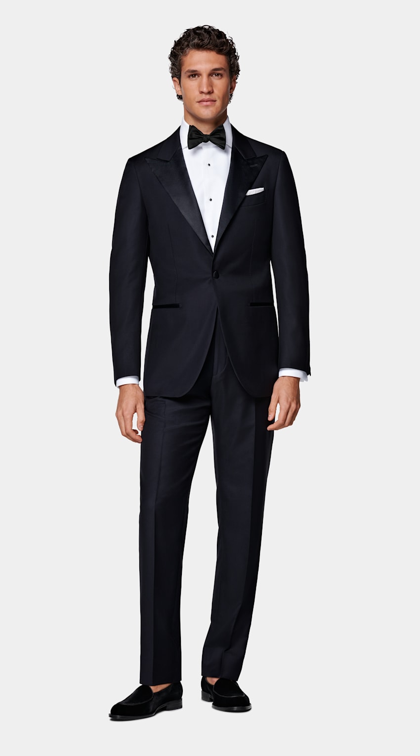 Navy Tailored Fit Havana Dinner Jacket