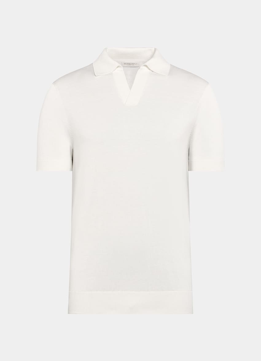 Off-White Buttonless Polo