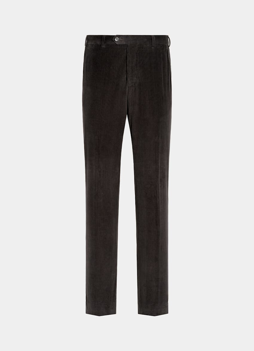 Mid Brown Straight Leg Pants