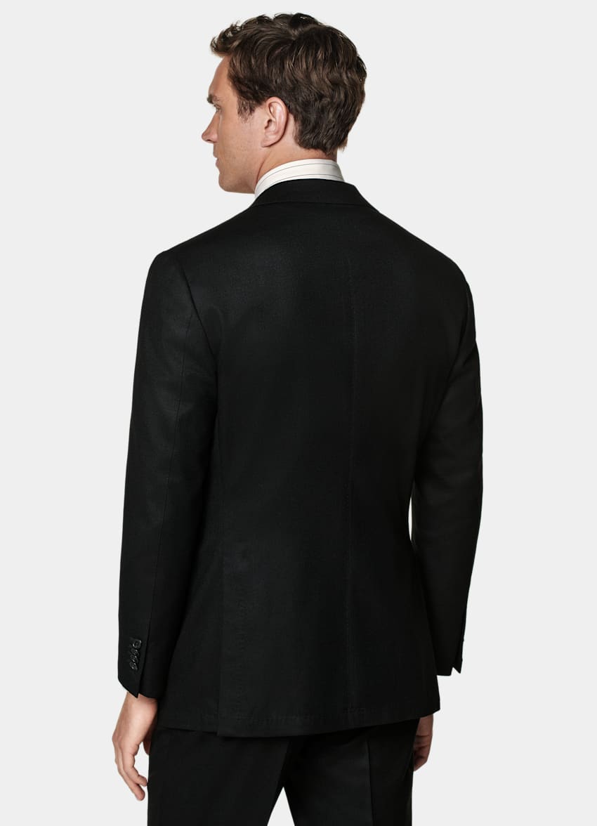 Black Relaxed Fit Roma Suit