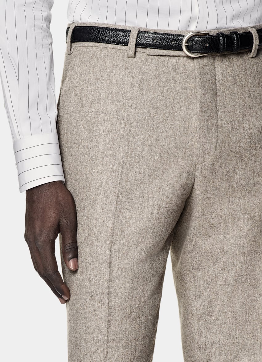 Taupe Relaxed Fit Roma Suit