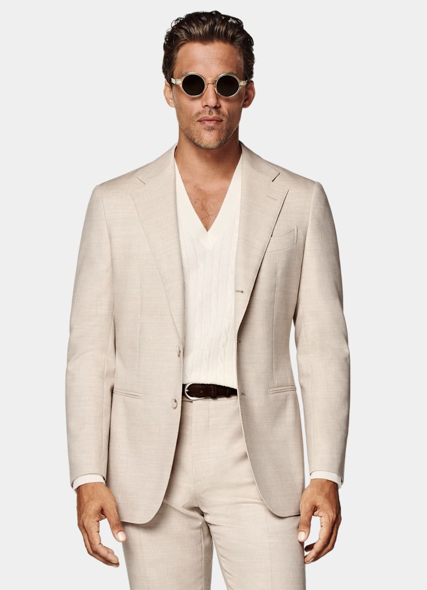 Sand Tailored Fit Havana Suit