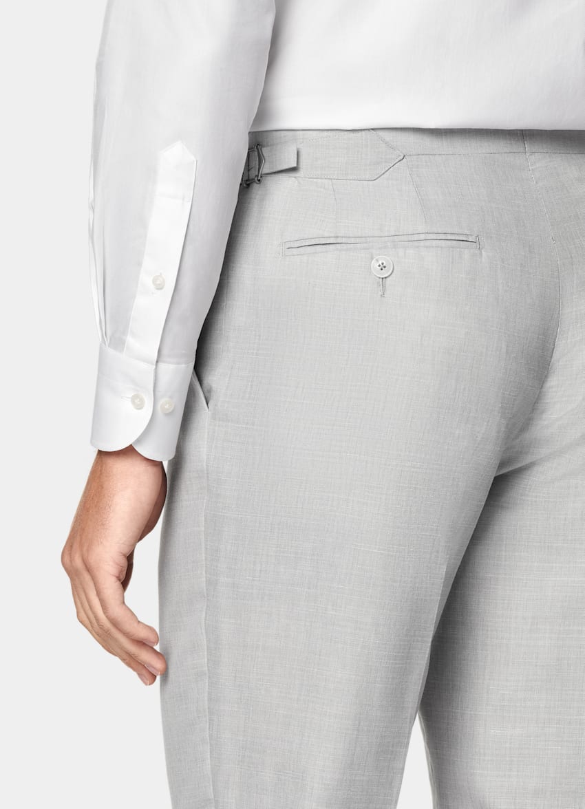 Light Grey Tailored Fit Havana Suit