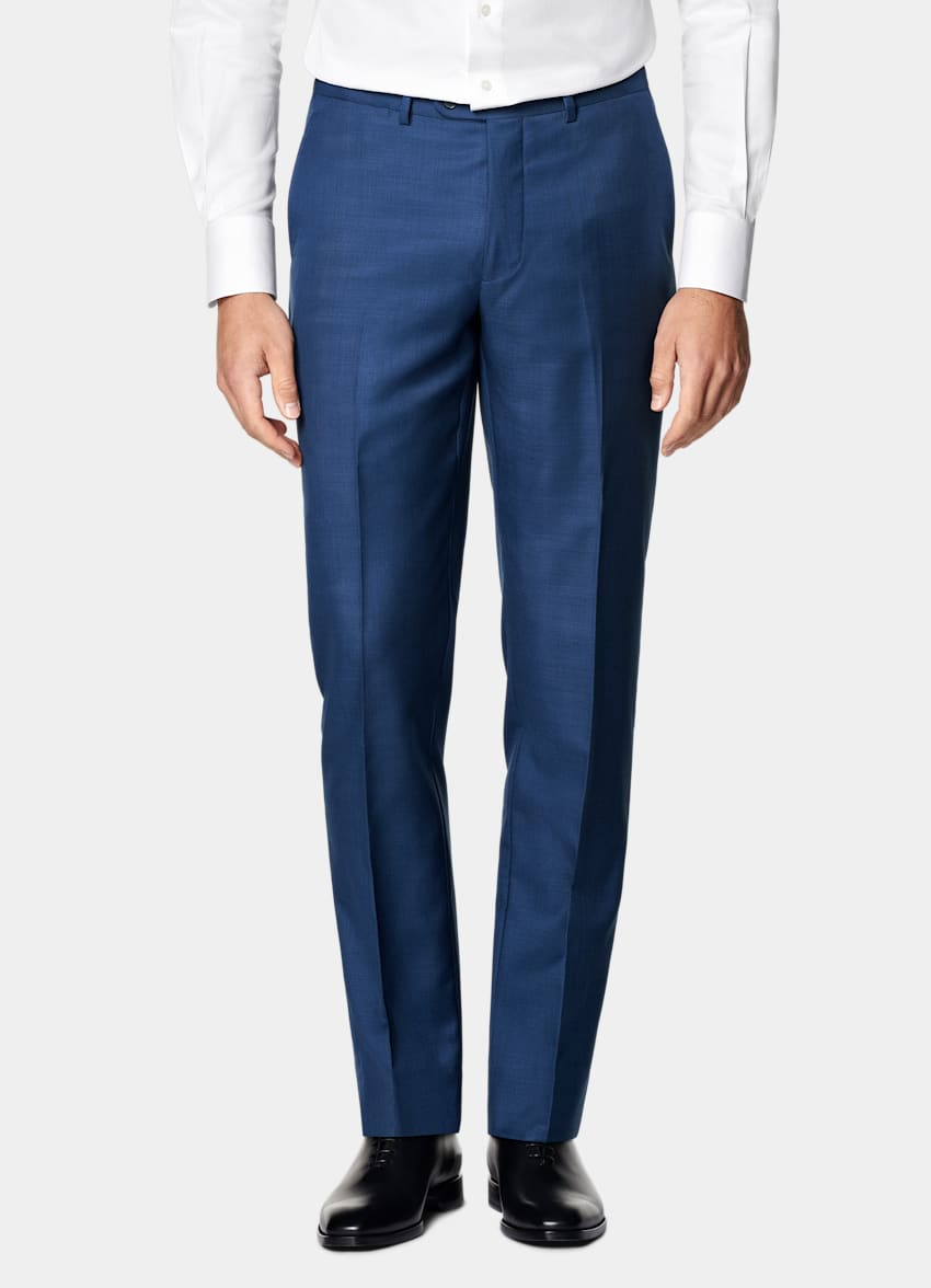 Mid Blue Three-Piece Tailored Fit Havana Suit