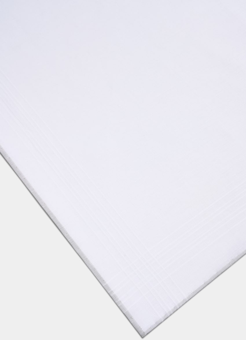 White Pocket Square