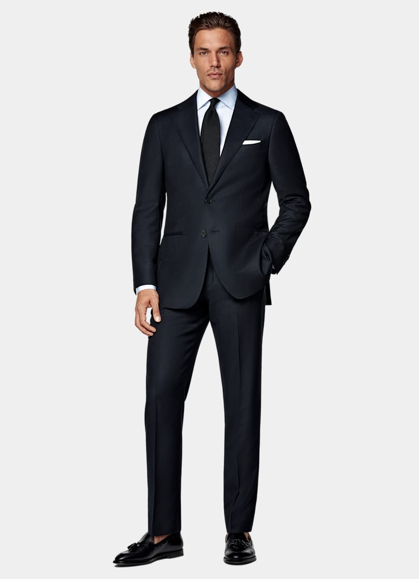 Navy Tailored Fit Havana Suit