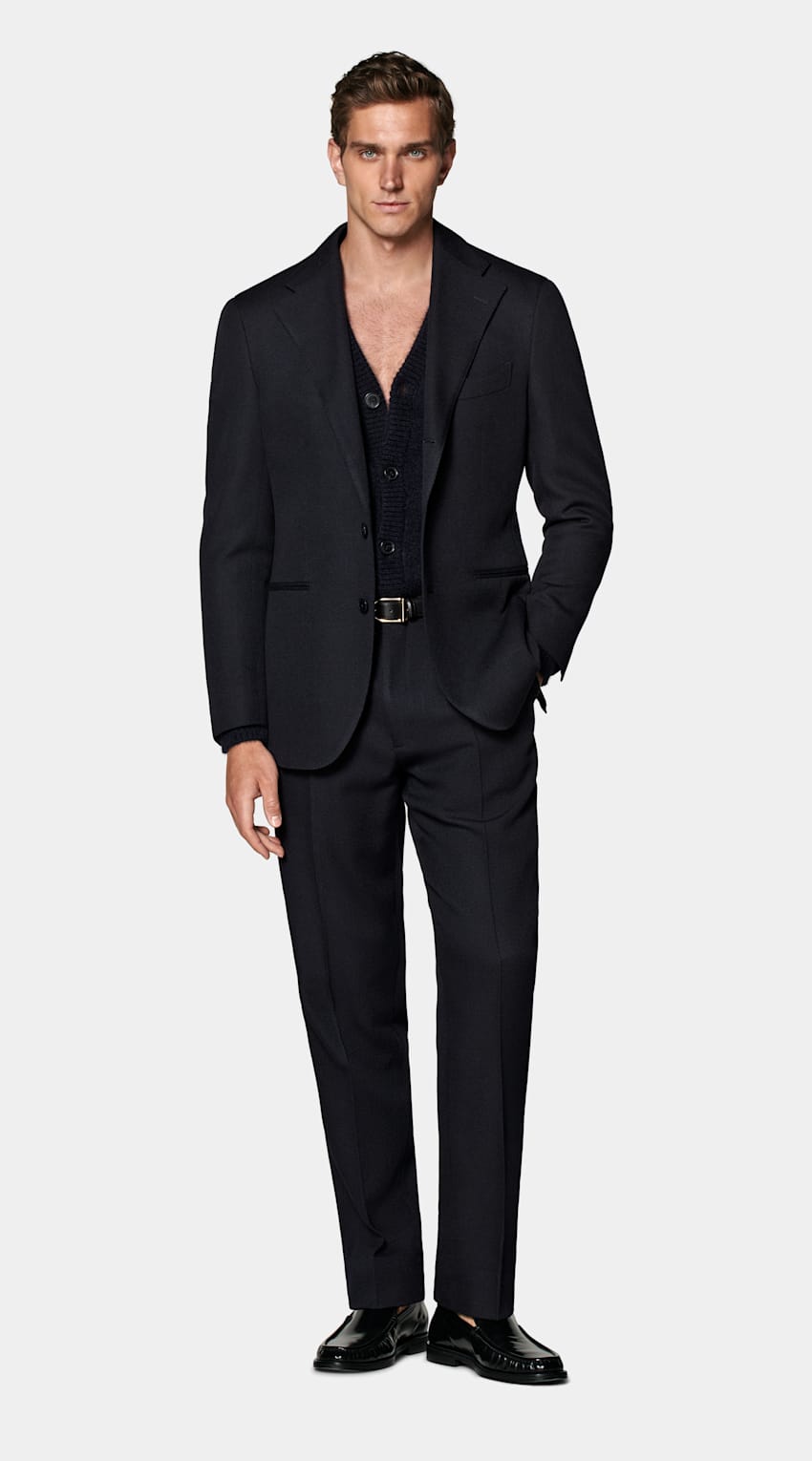 Navy Relaxed Fit Roma Suit