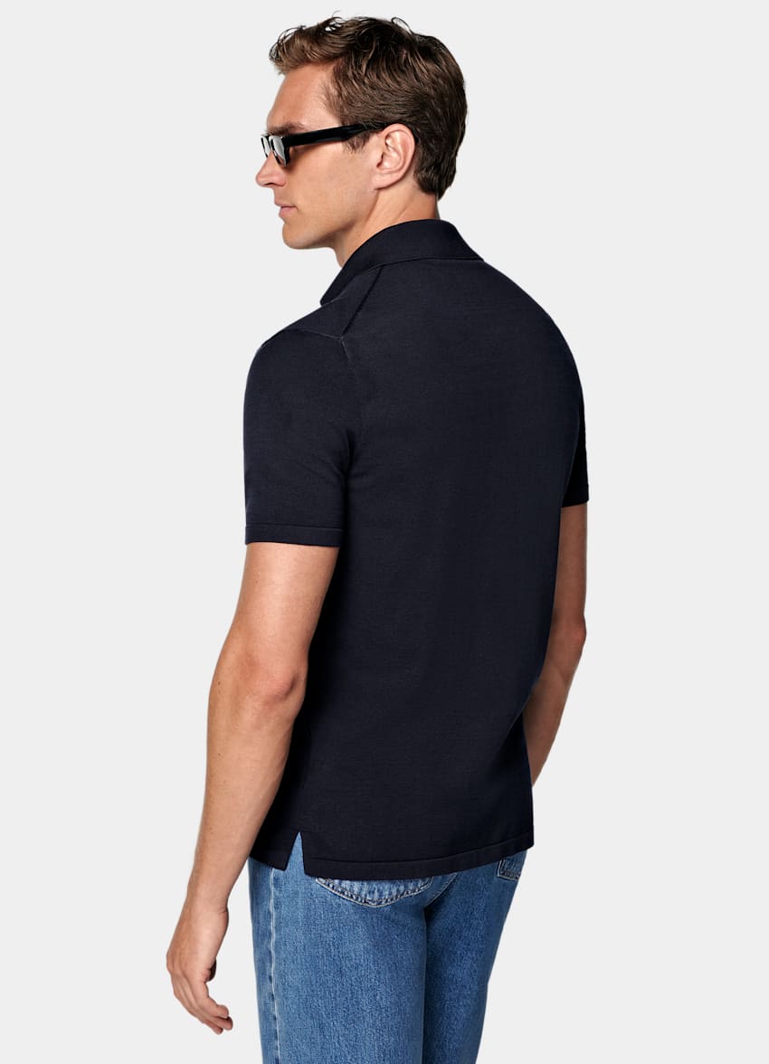 Navy Polo Cardigan