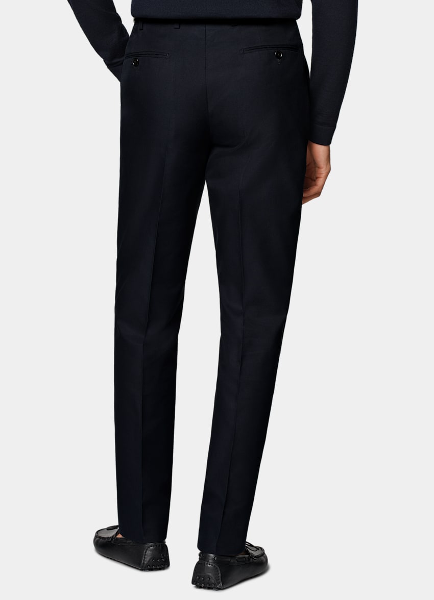 Navy Straight Leg Pants