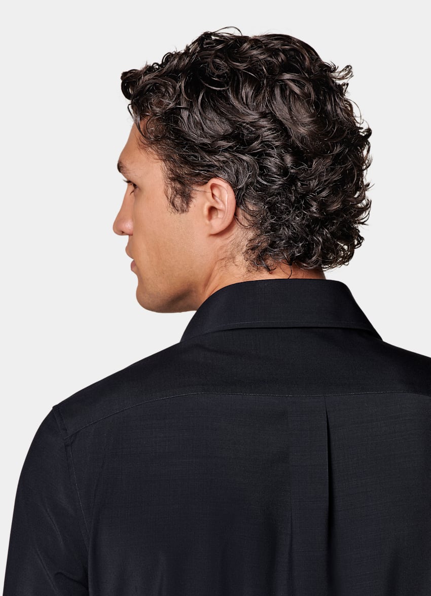 Navy Tailored Fit Shirt