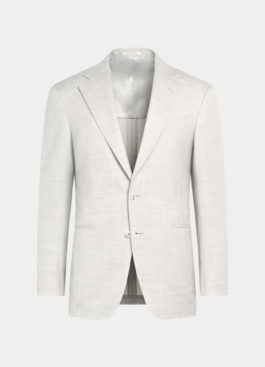 Light Grey Tailored Fit Havana Suit