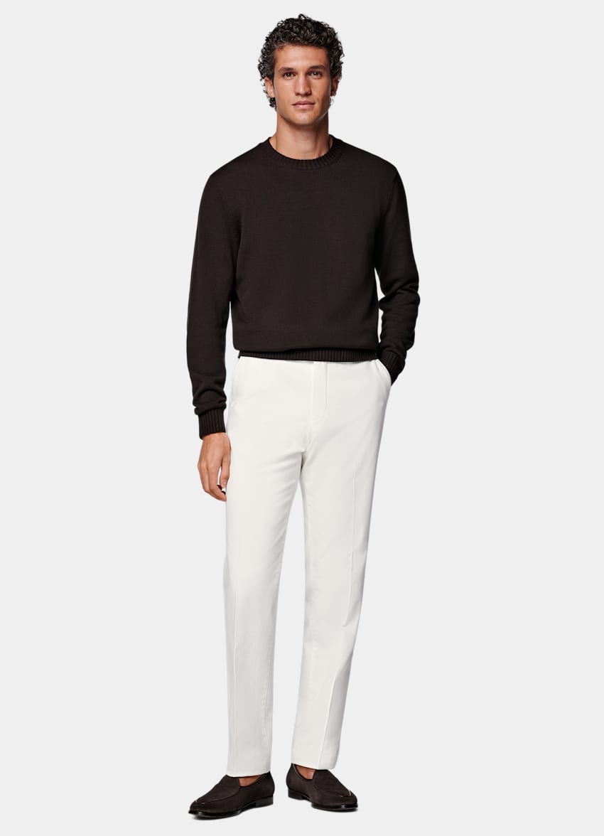 Off-White Slim Leg Straight Chinos
