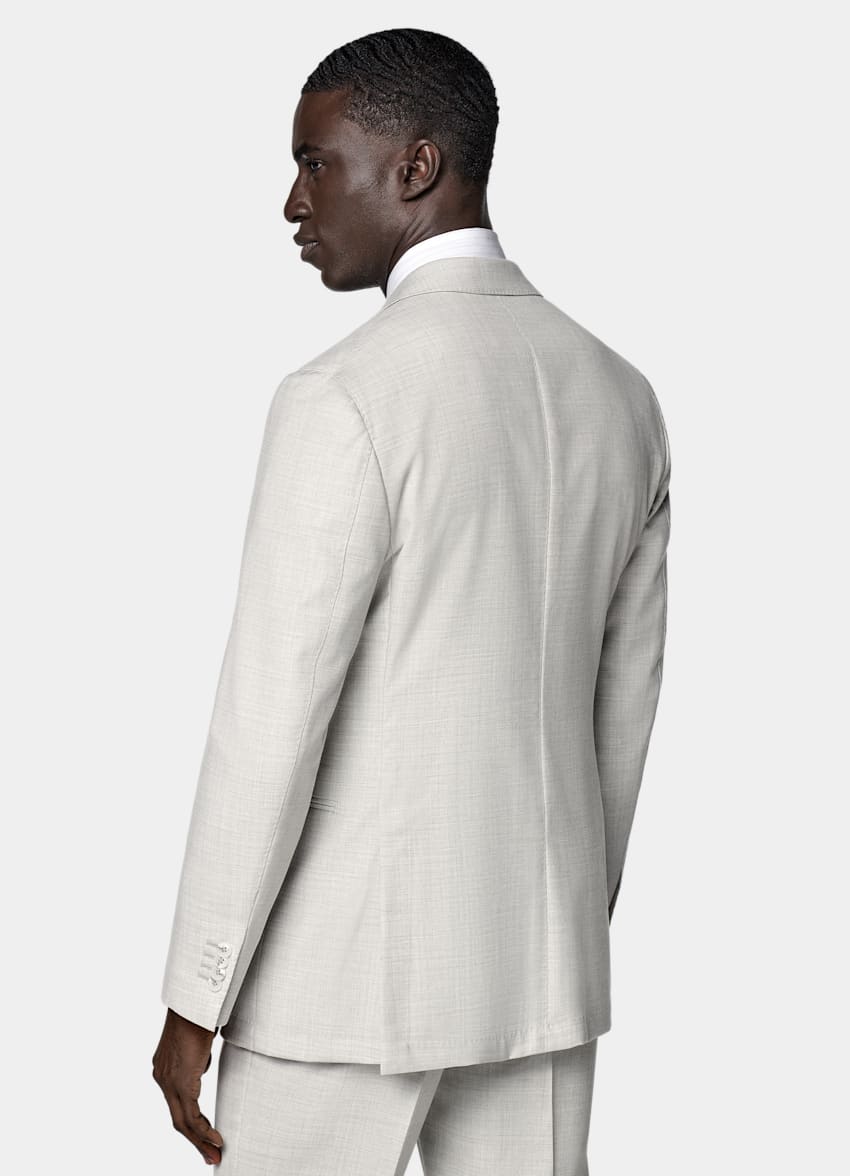 Light Grey Tailored Fit Havana Suit