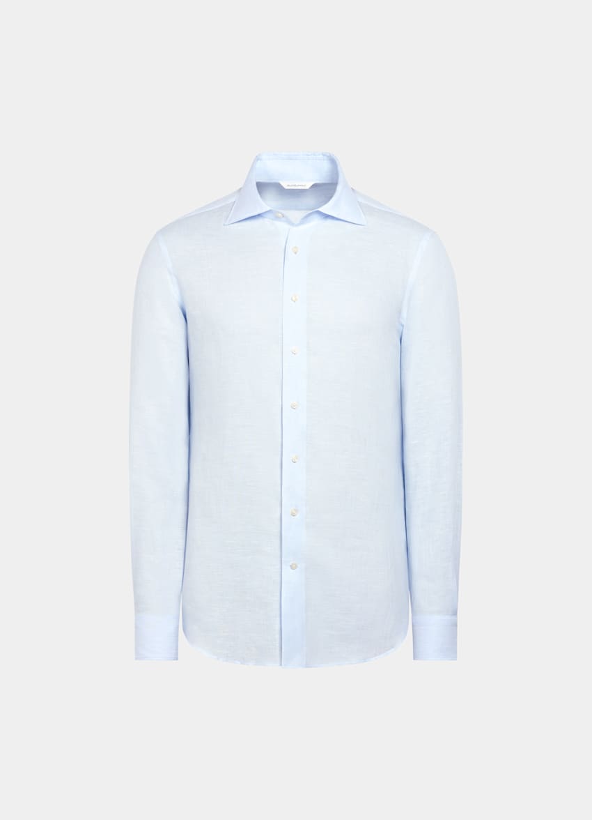 Mid Blue Tailored Fit Shirt