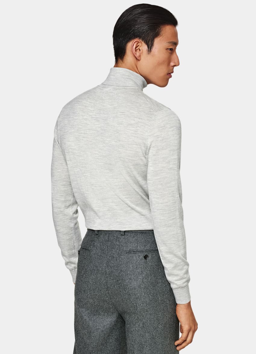 Light Grey Merino Turtleneck