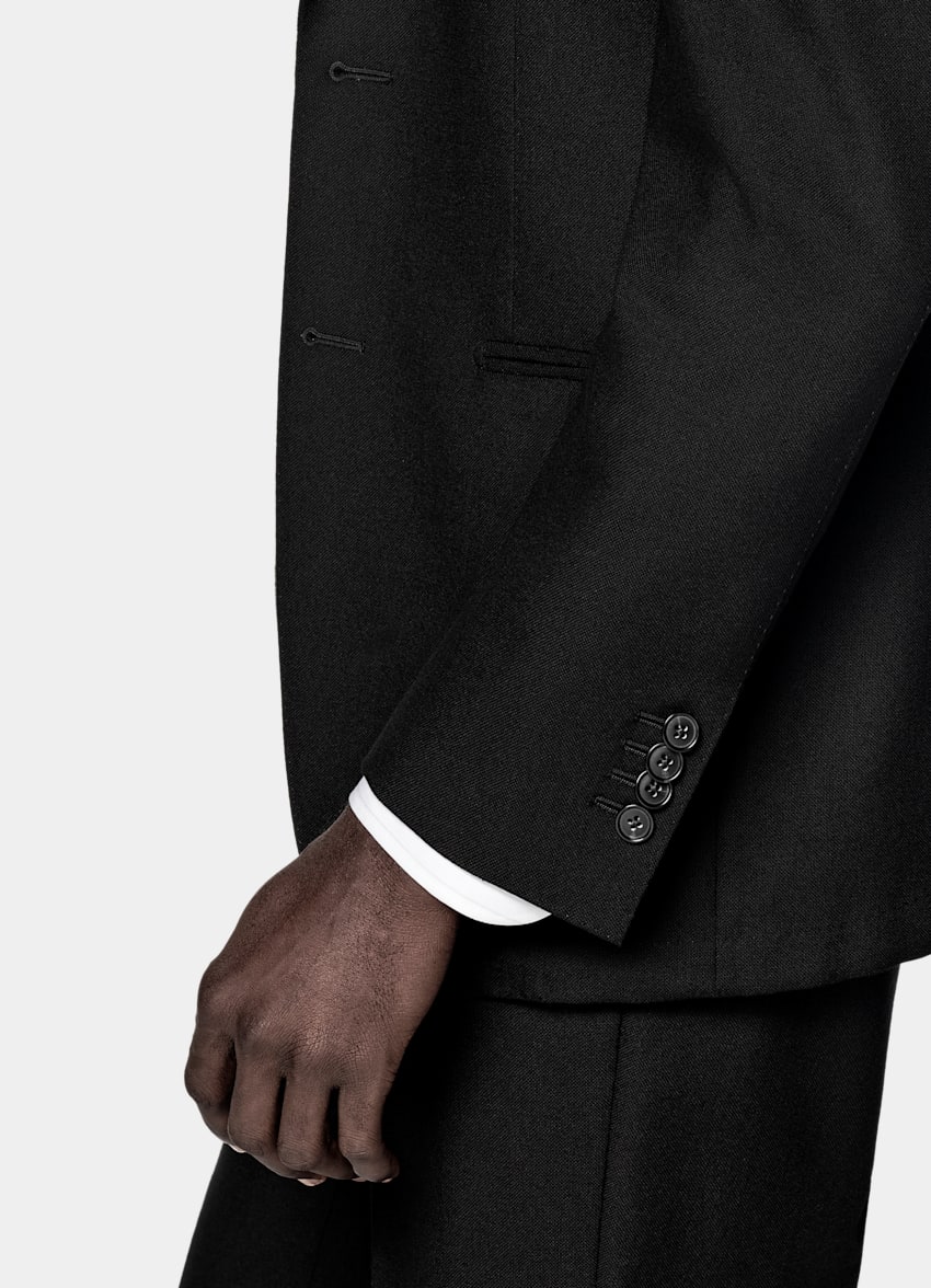 Black Tailored Fit Havana Suit