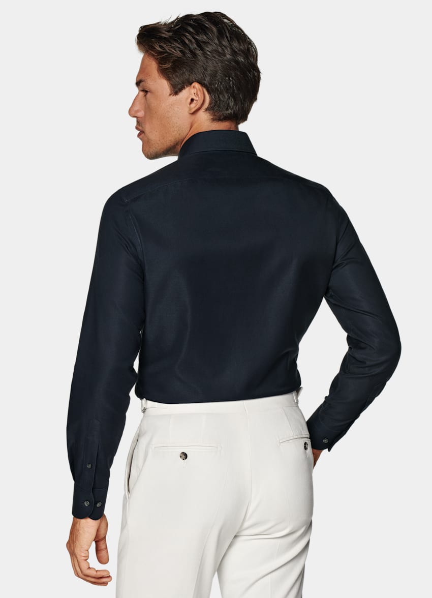 Navy Royal Oxford Slim Fit Shirt