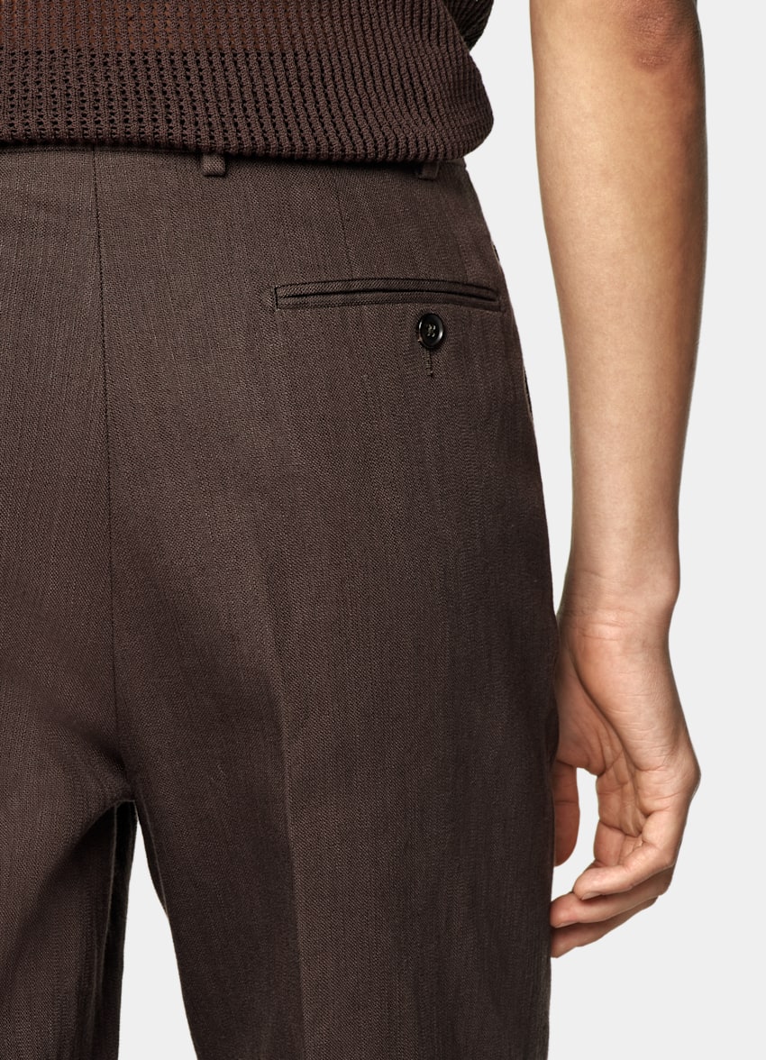 Mid Brown Tailored Fit Milano Suit