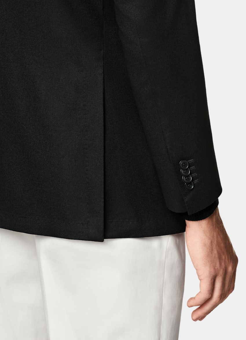 Black Relaxed Fit Roma Suit Jacket