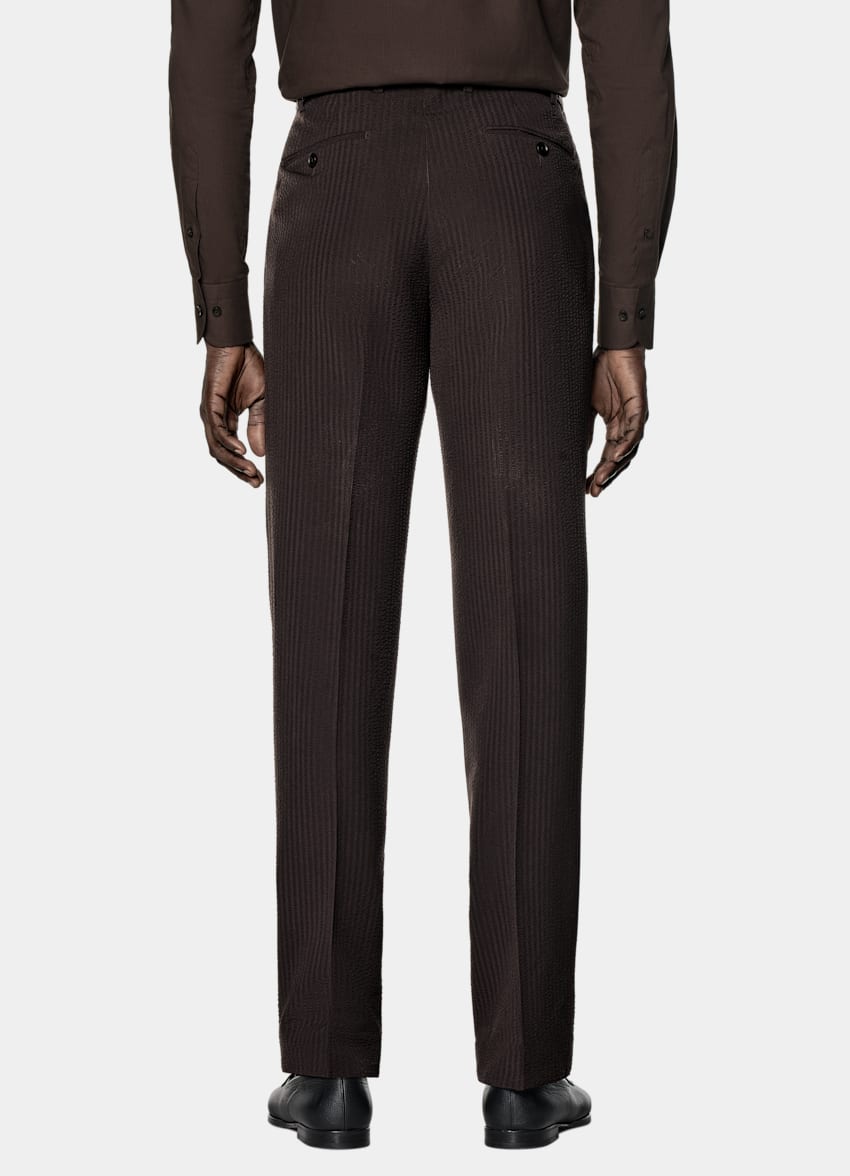 Dark Brown Relaxed Fit Roma Suit