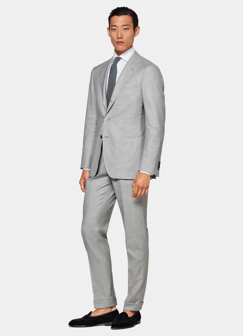 Light Grey Custom Made Suit