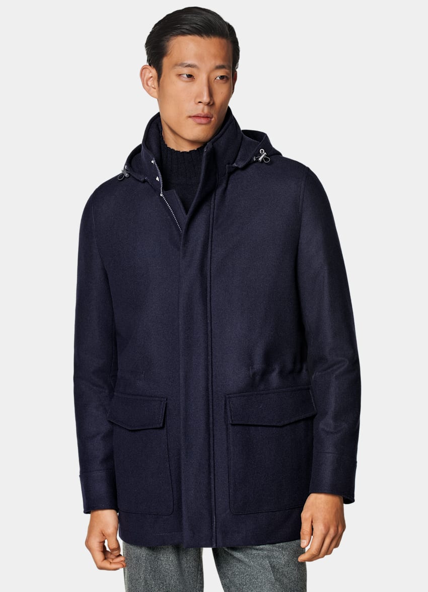 Navy Padded Parka