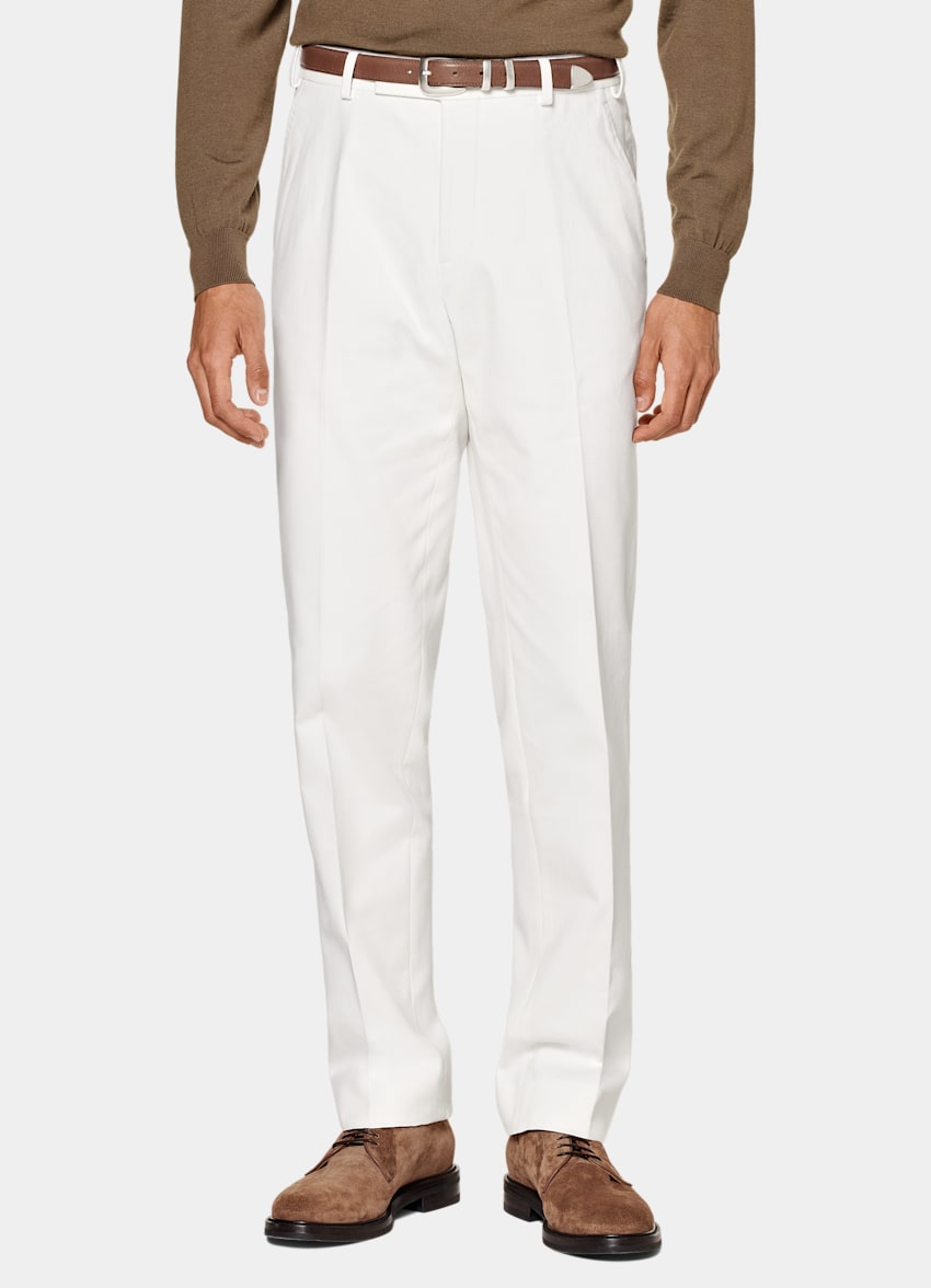 Off-White Straight Leg Pants